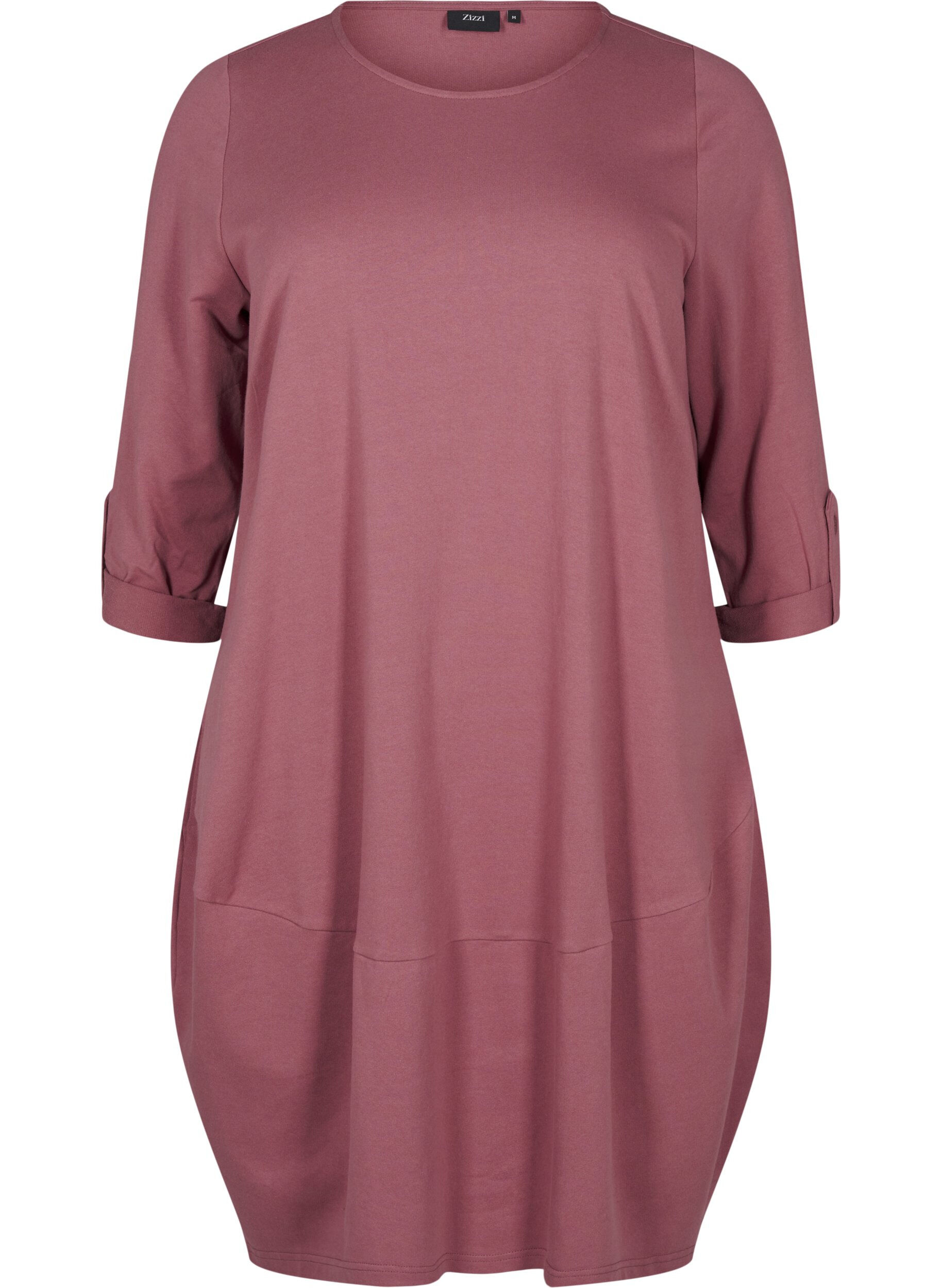 Zizzi Ballonjurk van katoen met zakken, Roze, Packshot image number 0