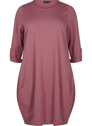 Ballonjurk van katoen met zakken, Roze