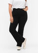 Hoog getailleerde jeans met bootcut, Zwart, Model image number 2