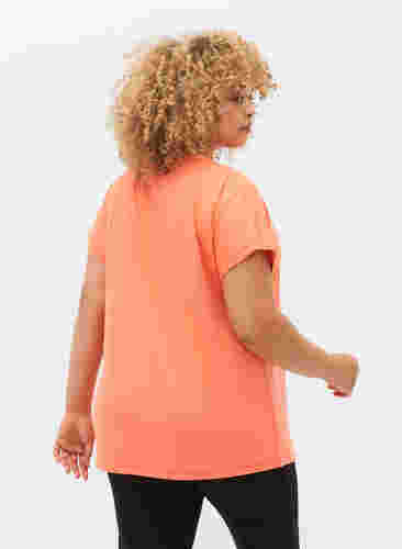 Trainings T-shirt met korte mouwen, Living Coral, Model image number 1