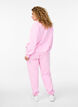 Sweatpants met hoge taille, Roze, Model image number 1