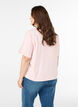 Boxy katoenen T-shirt, Roze, Model image number 2