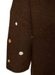 Gebreide blouse met kleine geborduurde motieven, Bruin, Packshot image number 3