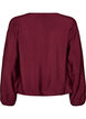 Blouse met balloneffect en chiffondetails, Rood, Packshot image number 1