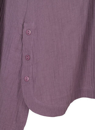 Katoenen tuniek met korte mouwen, Vintage Violet, Packshot image number 3