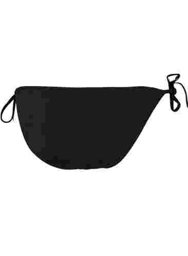 Bikinibroekje met trekkoord, Black, Packshot image number 1