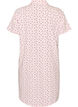 Katoenen nachtjapon met knoopsluiting, Roze, Packshot image number 1