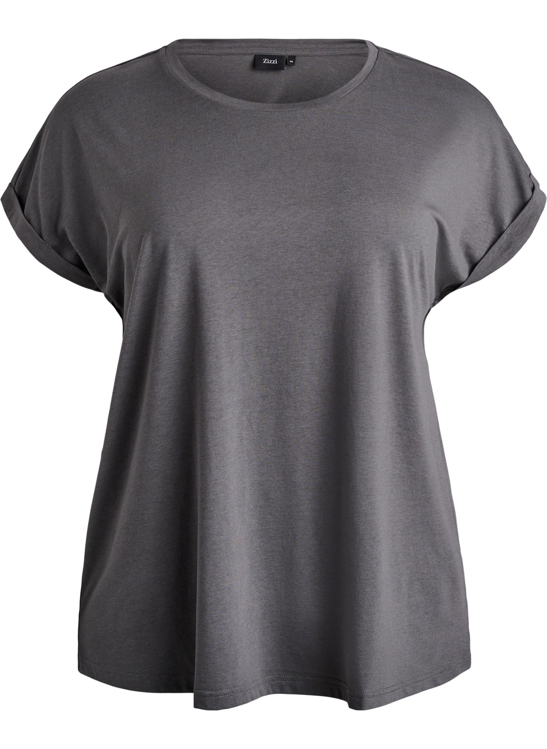 T-shirt met korte mouwen van katoenmix