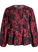 Blouse met smock en lange mouwen, Zwart, Packshot image number 0
