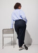 Barrel fit jeans met high waist, Blauw, Model image number 1