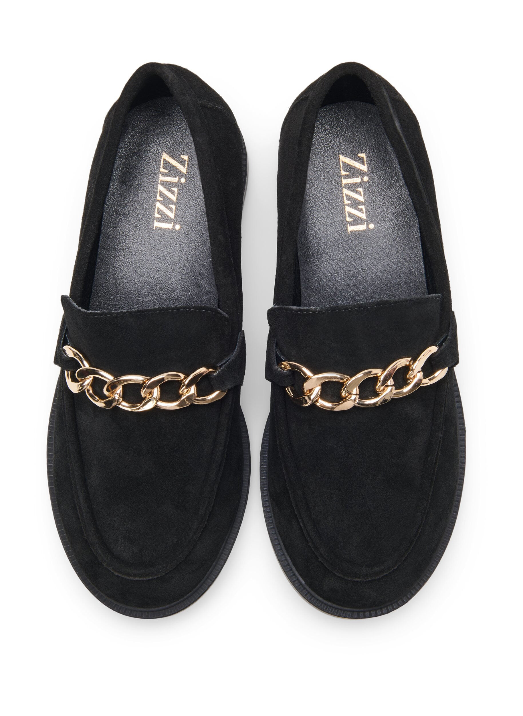 Zizzi Wijde loafers, Black, Packshot image number 1