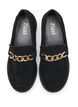 Wijde loafers, Black, Packshot image number 1