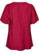 Tunic met ballonnenmouwen en een V-hals, Rood, Packshot image number 1