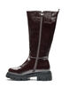 Lange laars met een licht gestructureerde look, Bruin, Packshot image number 2