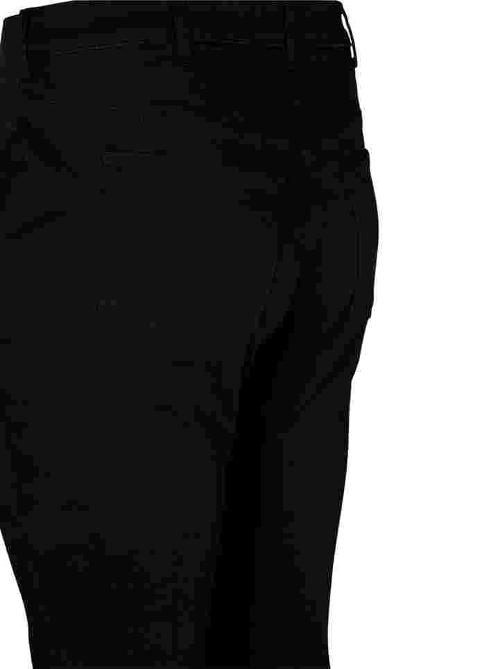 Super slim Amy jeans met elastiek in de taille, Black, Packshot image number 3