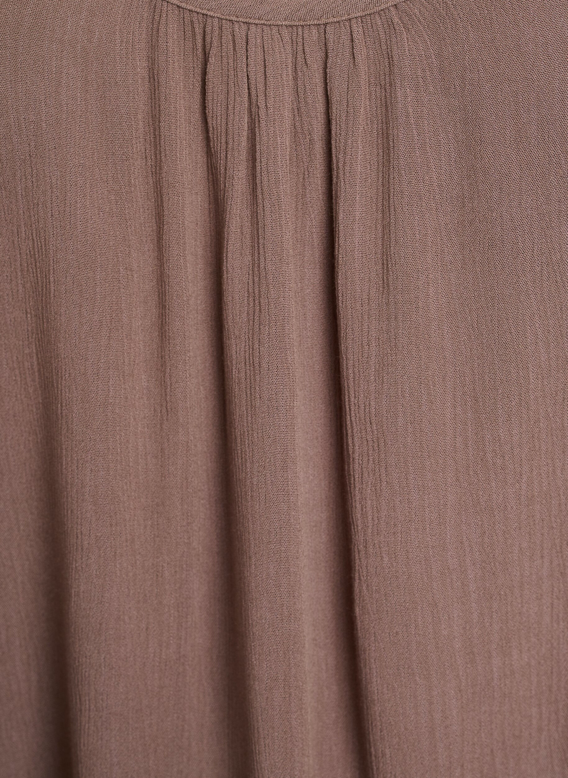 Zizzi Strap top in viscose, Bruin, Packshot image number 2