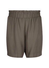 Los vallende korte broek van viscose, Chocolate Chip