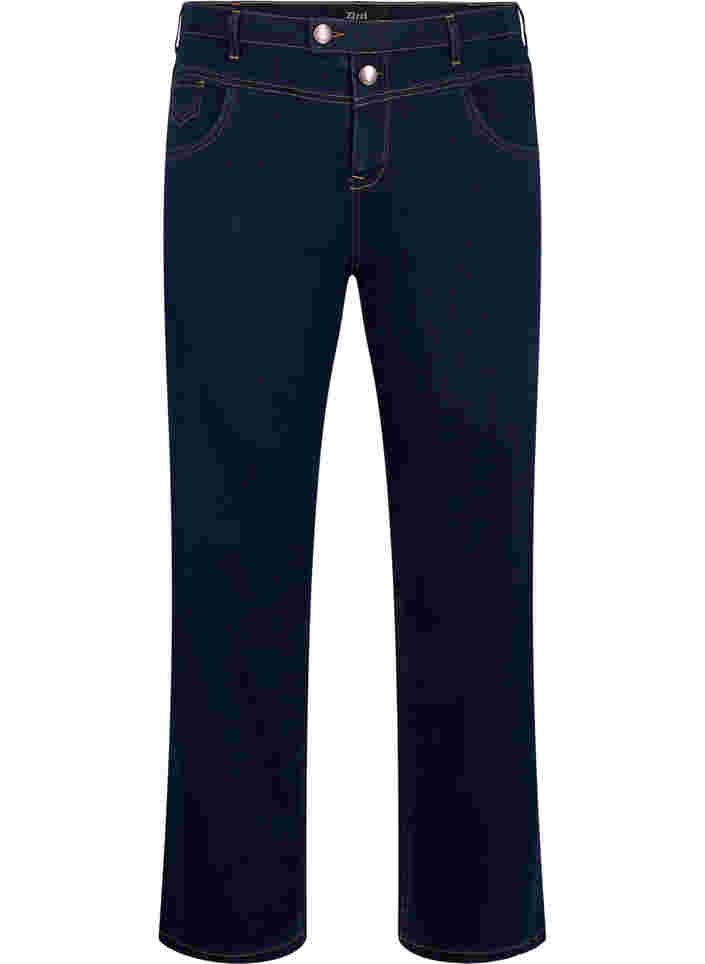 Regular fit Gemma jeans met hoge taille, Blue denim, Packshot image number 0