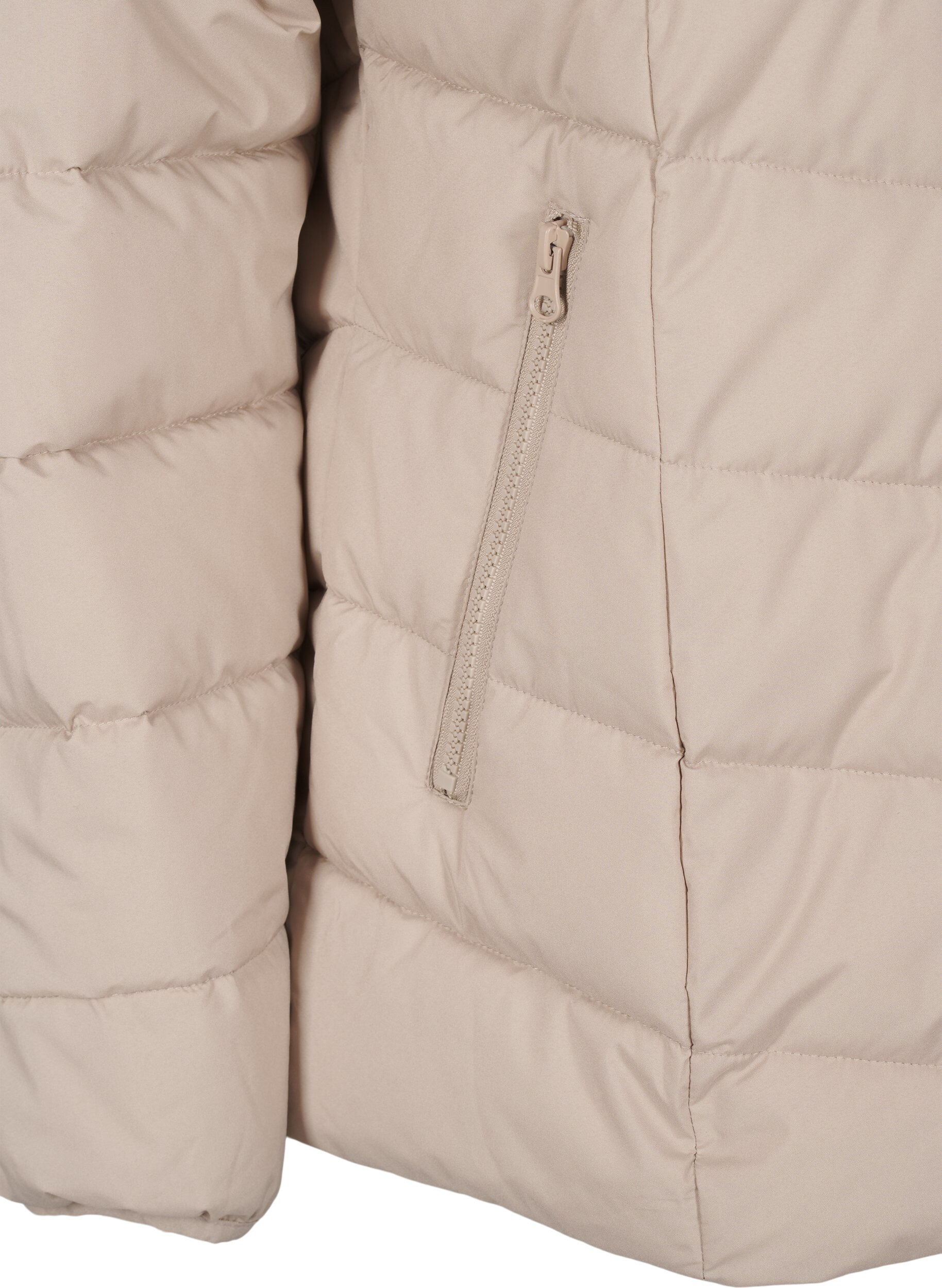 ZizziKort pufferjack met capuchon, Beige, Packshot image number 3