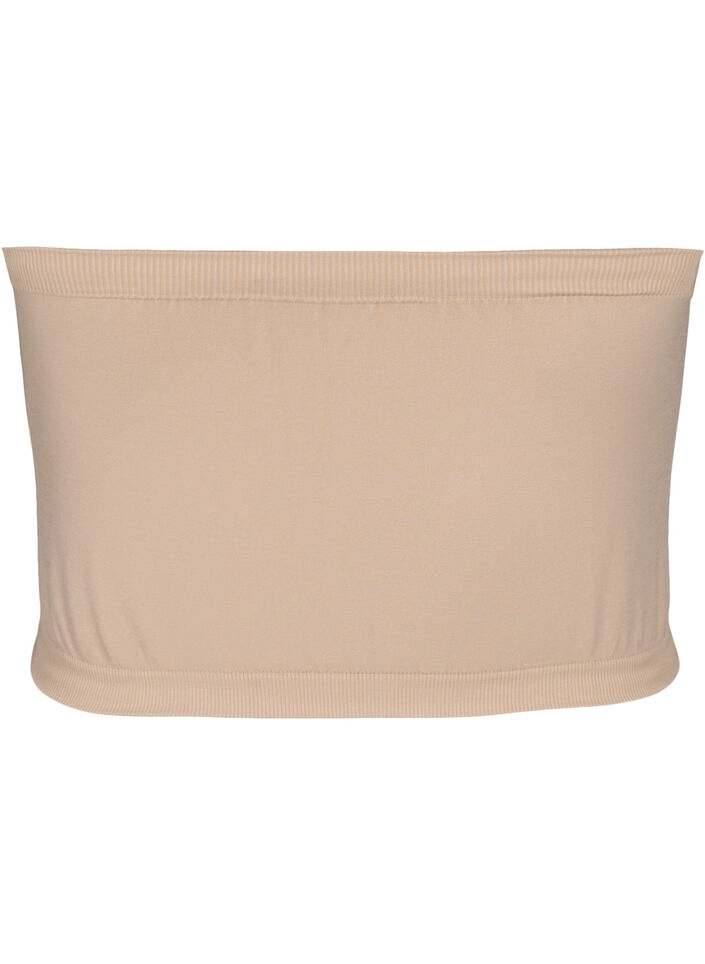 Bandeau topje, Beige, Packshot image number 1