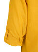 Katoenen overhemdblouse met V-hals, Golden Yellow, Packshot image number 3