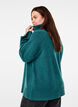 Gebreide blouse met col, Atlantic Deep Mel., Model image number 1