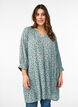 Tunic met bloemenprint en 3/4 mouwen, Groen, Model image number 0