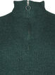 FLASH - Gebreide jurk met hoge nek, Sea Moss Mel., Packshot image number 2