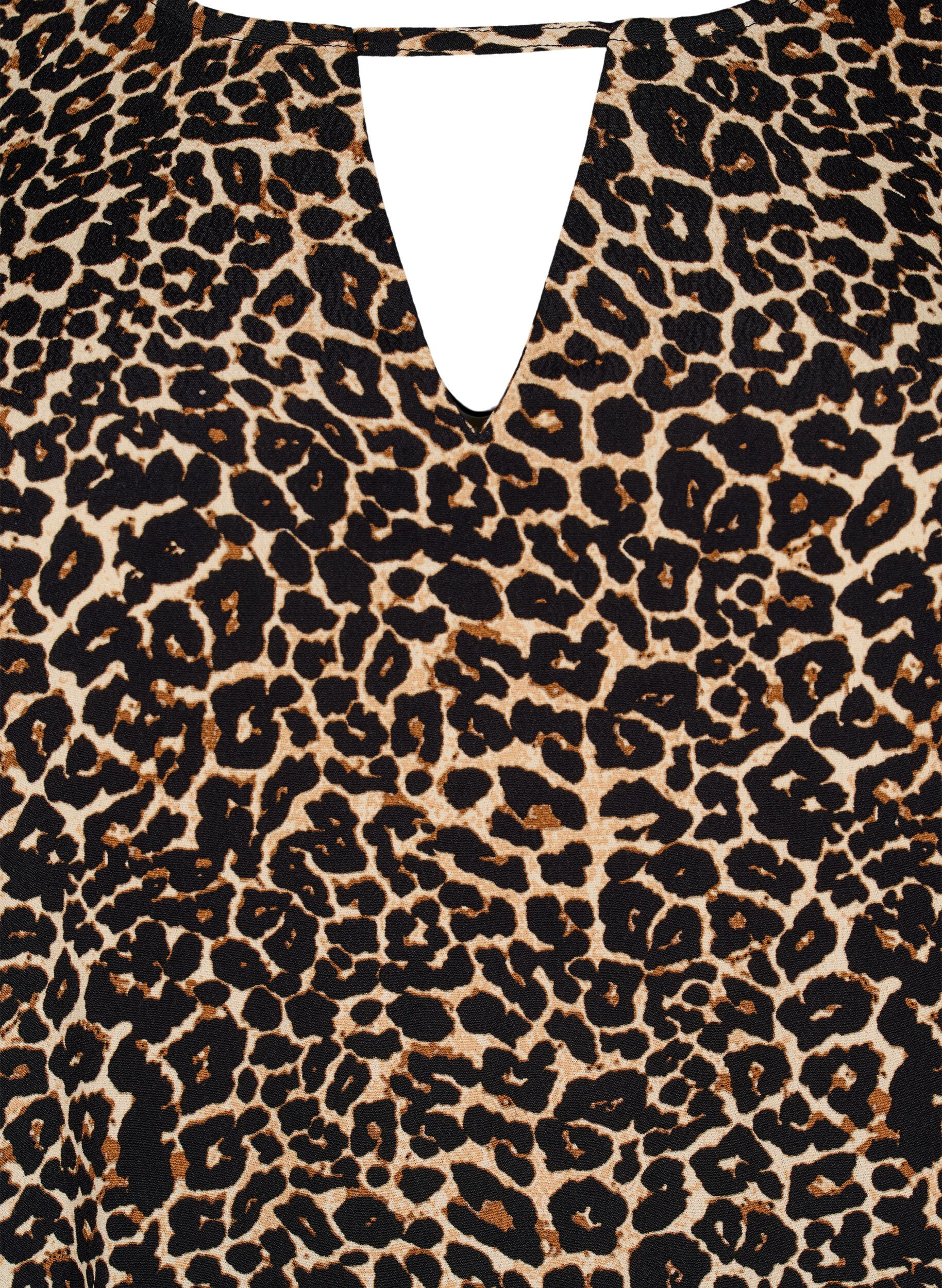 Zizzi Korte mouw visrose Blouse met print, Bruin, Packshot image number 2