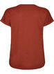T-shirt met korte mouwen van katoenmix, Rood, Packshot image number 1