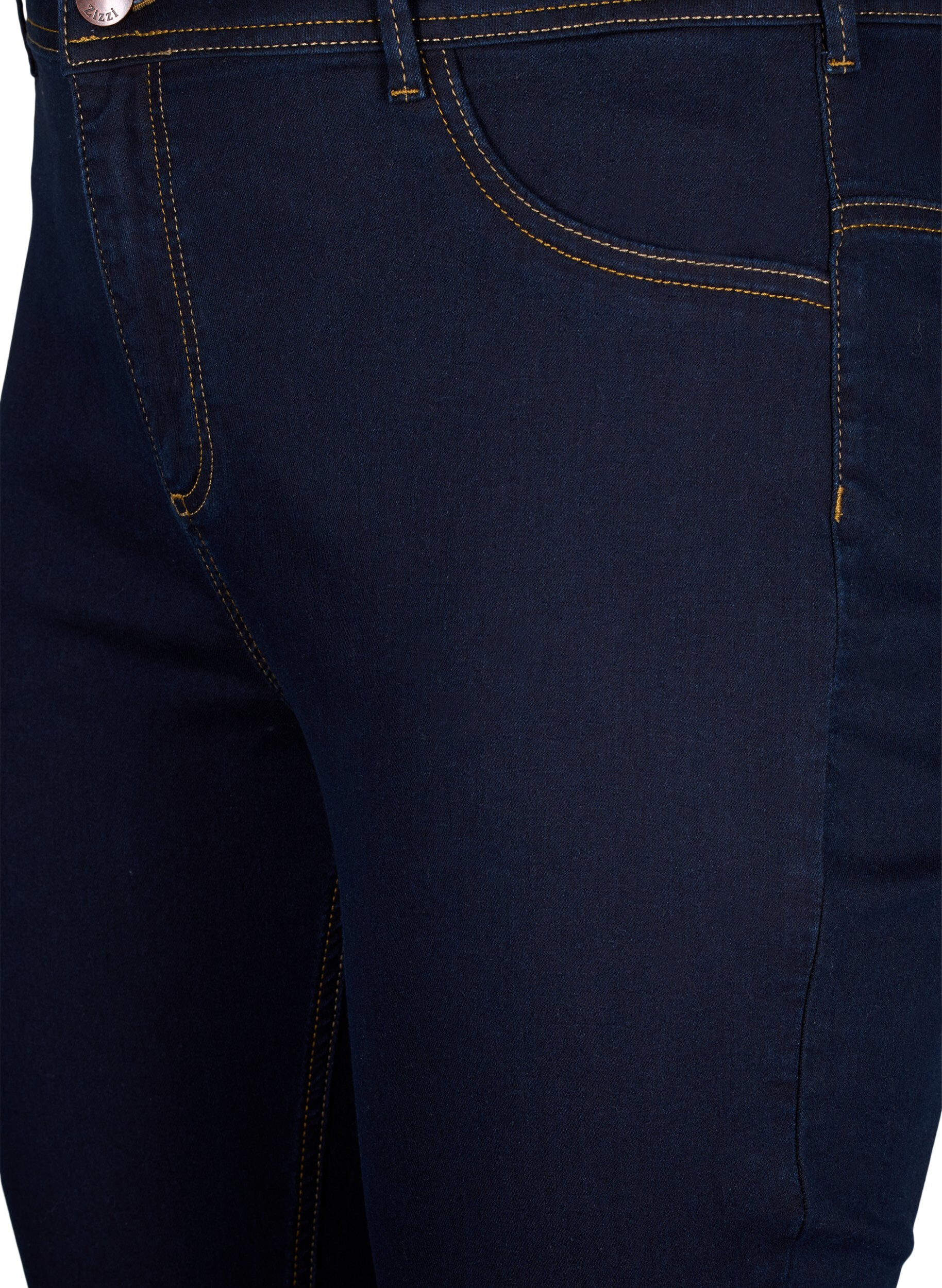 Zizzi Super strakke Amy jeans met hoge taille, Blauw, Packshot image number 2