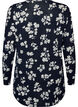 Gebloemde blouse met lange mouwen, Blauw, Packshot image number 1
