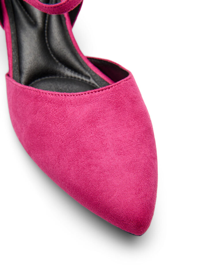 Pumps met dubbele bandjes, Roze, Packshot image number 3