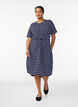 Katoenen jurk met twistdetail, Blauw, Model image number 1
