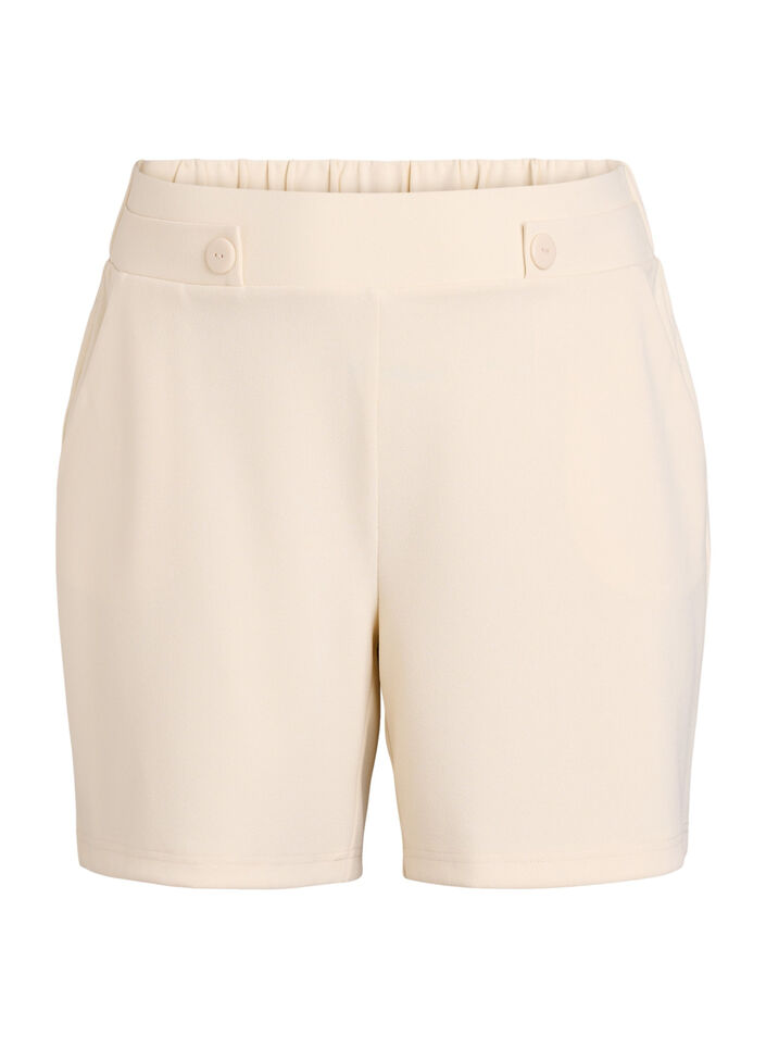Korte broek met zakken en losse pasvorm, Beige, Packshot image number 0