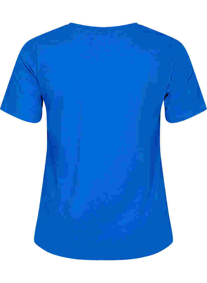 Basic t-shirt in effen kleur met katoen, Skydiver, Packshot image number 1