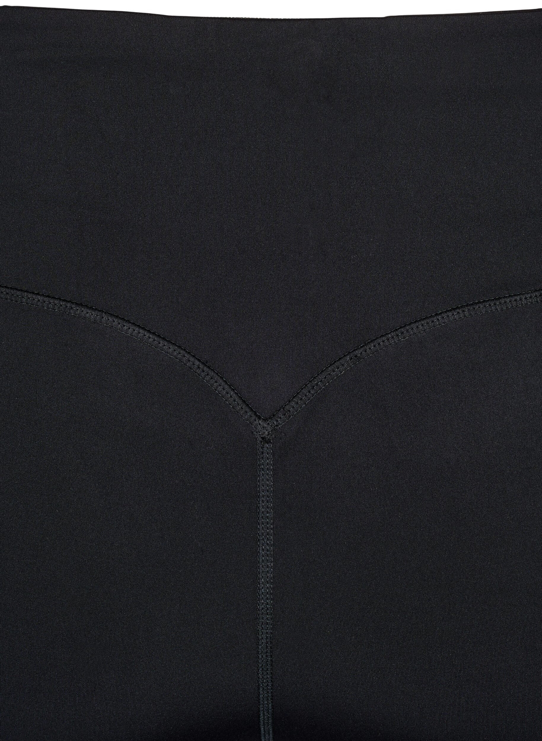 Zizzi CORE, Squat-proof 3/4 workout leggings met zak, Zwart, Packshot image number 3