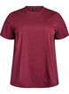 Basic katoenen T-shirt met ronde hals, Donker Bordeaux, Packshot image number 0