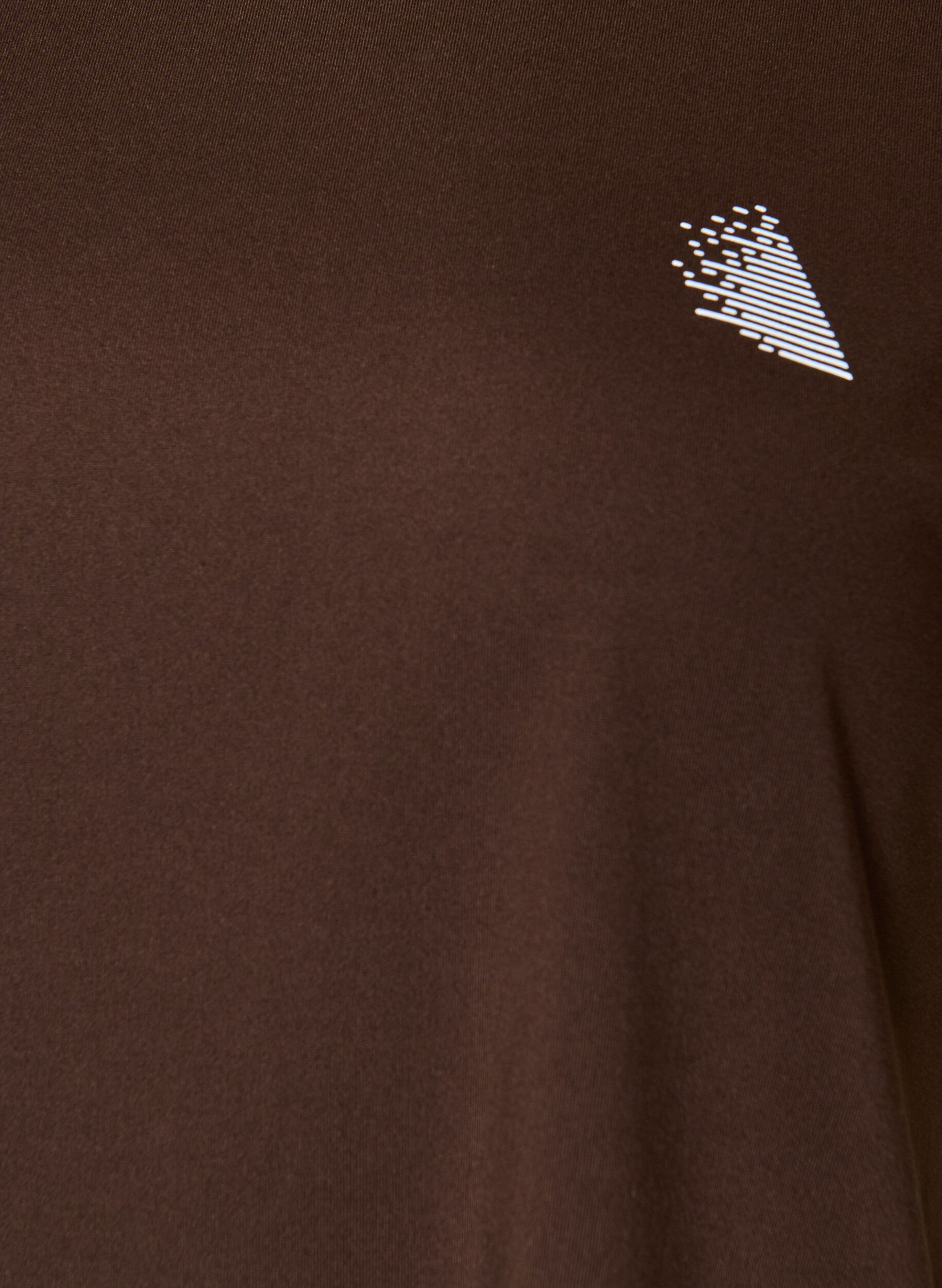 ZizziEffen gekleurd trainingsshirt, Bruin, Packshot image number 2