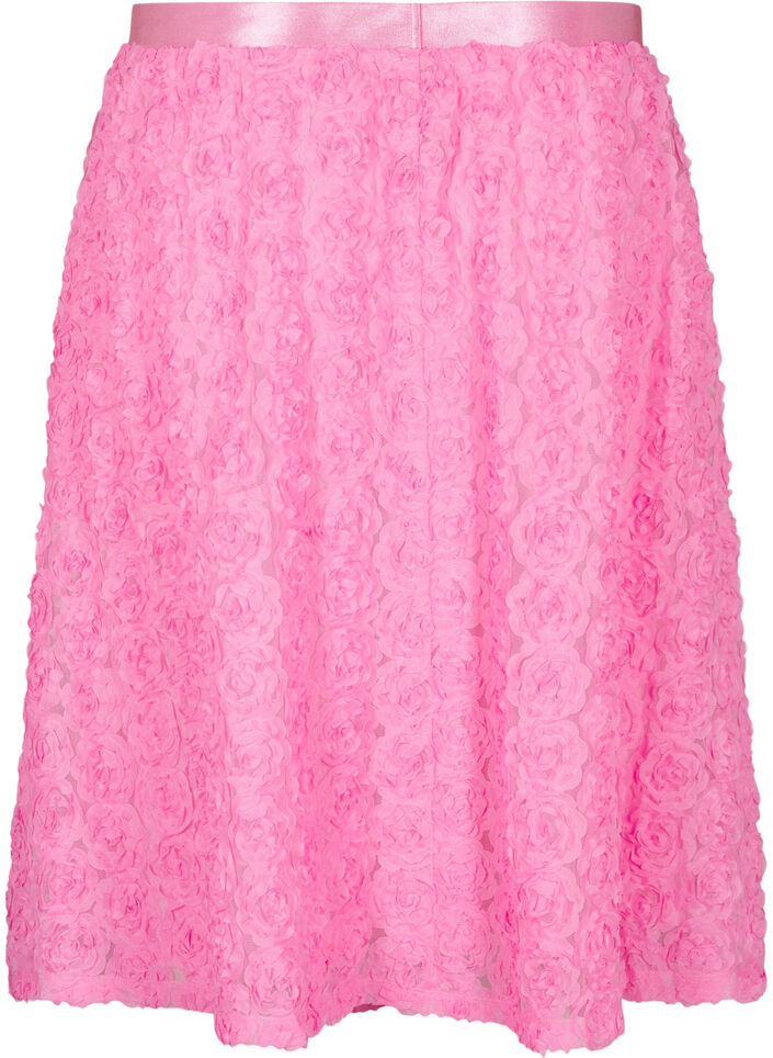 Midi-rok met 3D-bloemen, Dianthus, Packshot image number 1