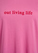 T-shirt met print, Roze, Packshot image number 2