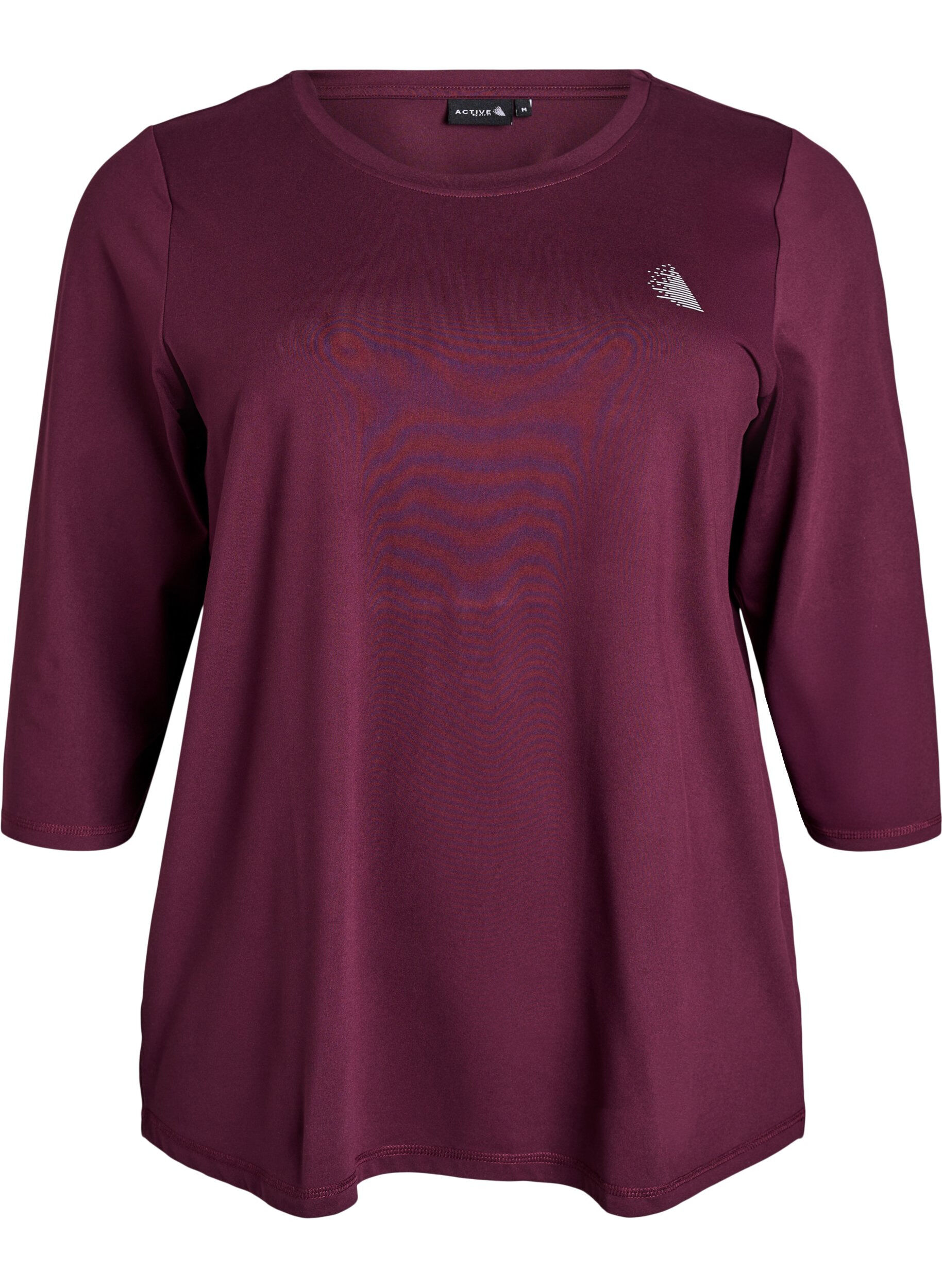 Zizzi Training blouse met 3/4 mouwen, Rood, Packshot image number 0