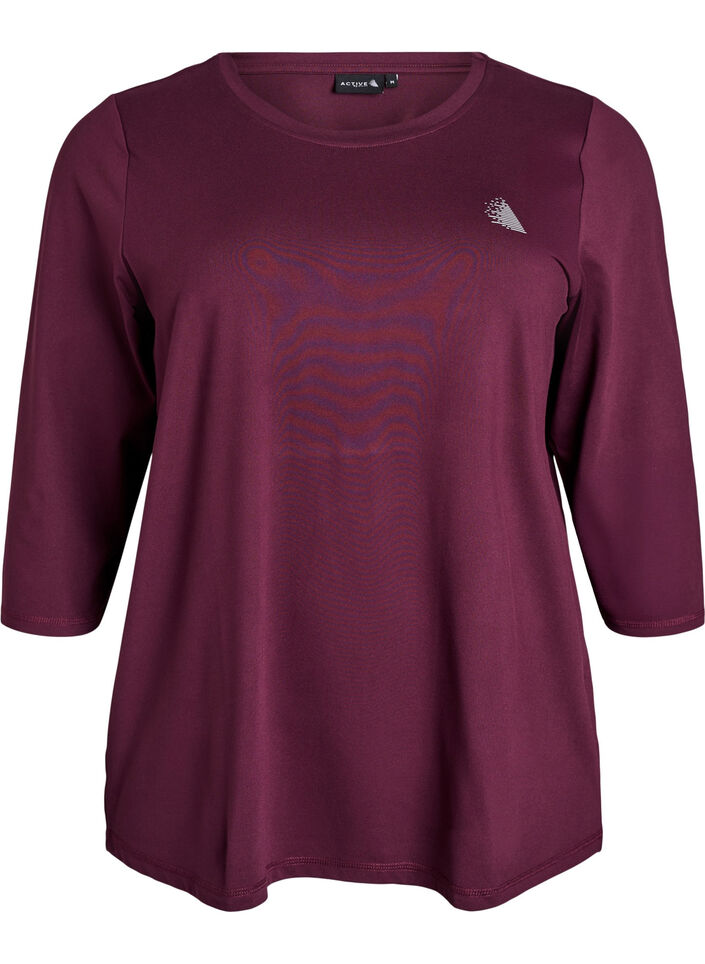 Training blouse met 3/4 mouwen, Rood, Packshot image number 0