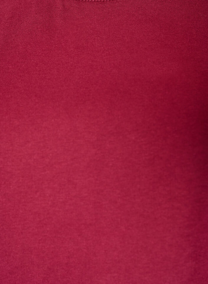 T-shirt met asymmetrische kanten zoom, Rood, Packshot image number 2