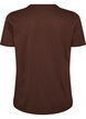 Katoenen T-shirt met print aan de voorkant, Bruin, Packshot image number 1