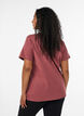 T-shirt met knoopdetail, Bruin, Model image number 2