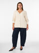 Fijngebreide cardigan met decoratieve knopen, Vanille, Model image number 1