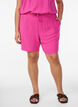 Korte broek met zakken en elastische tailleband, Roze, Model image number 0