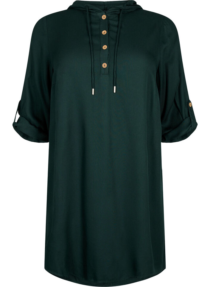 Tuniek van viscose met capuchon, Scarab, Packshot image number 0