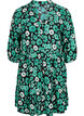Gebloemde tuniek in viscose, Green Flower AOP, Packshot image number 0